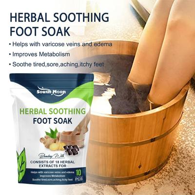 Herbal Foot Bath Packs Body Skin Massage Firming Soak Foot Gel Treatment Foot Bath Packs