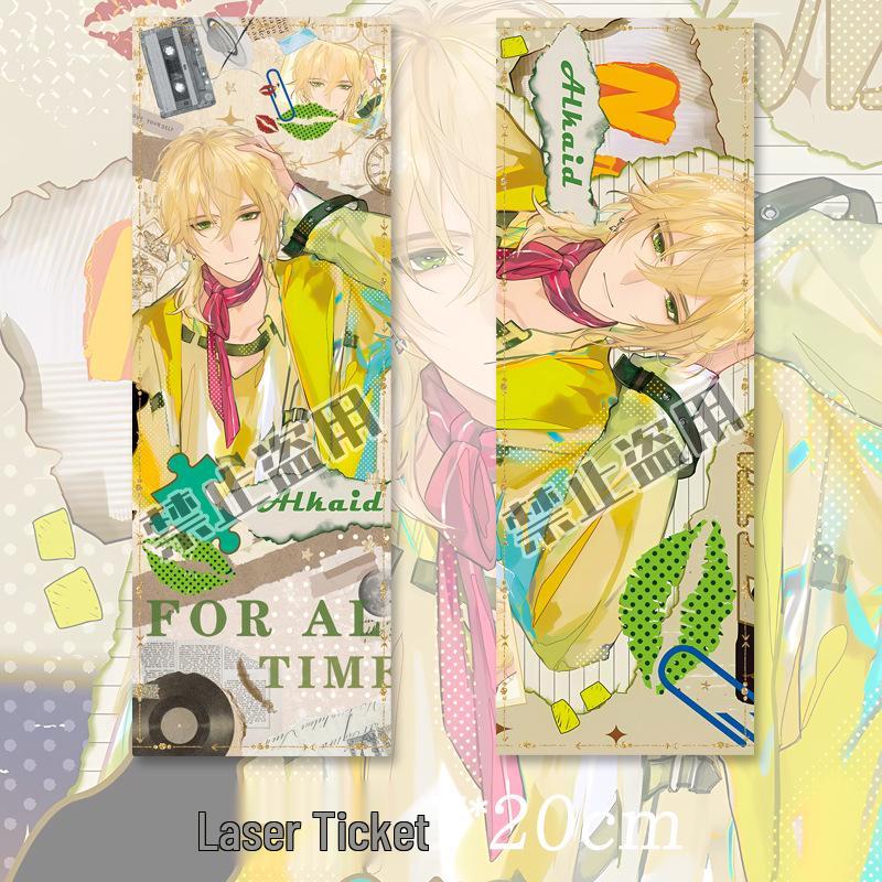 Time & Space Painting Traveler: Lu Chen Keychain Laser Ticket Postcard Bookmark Anime Fan Gift Badge Lu Chen