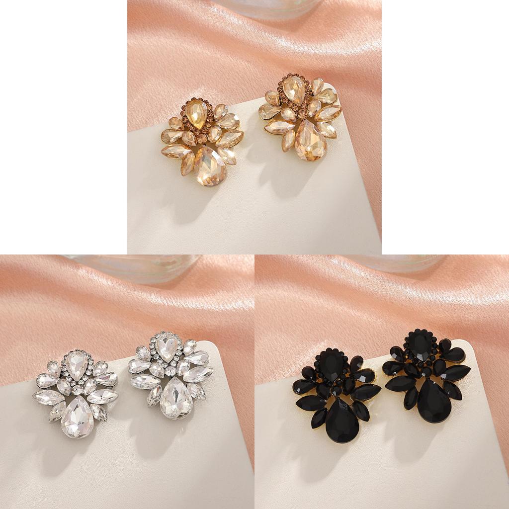 Water Drop Crystal Earrings For Women Luxury Fashion Dangle Jewelry Gift