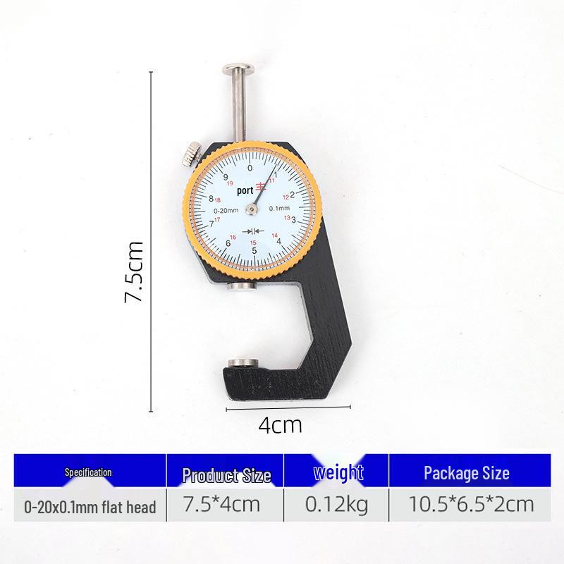 Pearl Steel & Wood Thickness Gauge 0-20mm: Flat & Pointed Head Options