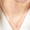 Vendome Aoyama Necklace K10 Pink Gold Diamond Open Heart AJAN132340DI [Official]