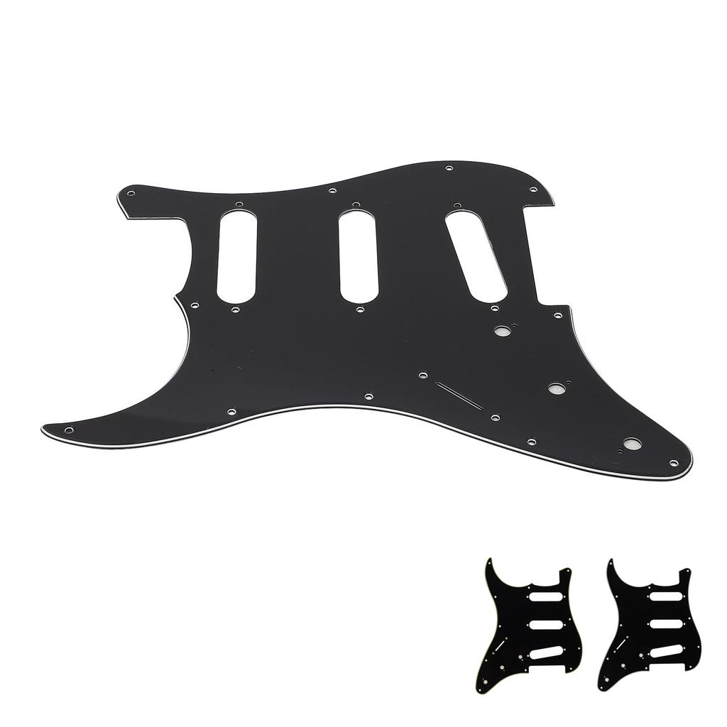 Guitar Pickguard Scratch Plate 11 Holes Left Handed Electric Guitar Pickguard for Practice and Perfo