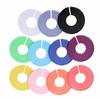 Adult Clothing Size Dividers - Double-Sided Plastic Rings for Wardrobe Organization