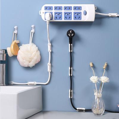 10Pcs Universal Plastic Cable Clip Mini No Punching Wire Holder Nail-Free Self-Adhesive Cable Manager Office