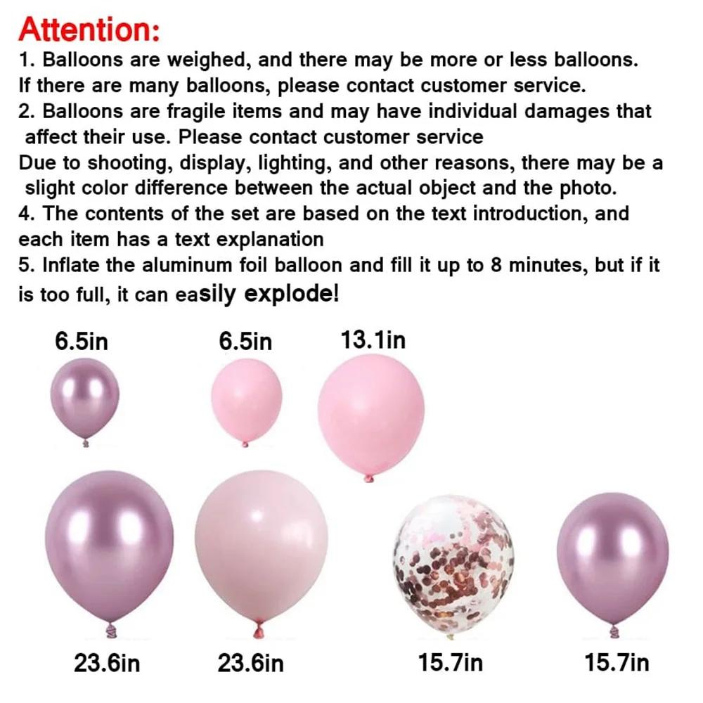 35Pcs Pink/Green Large Balloons Pearl Latex Balloons Gold Confetti Dinosaur Balloons for Birthday Weddings Party Decorations