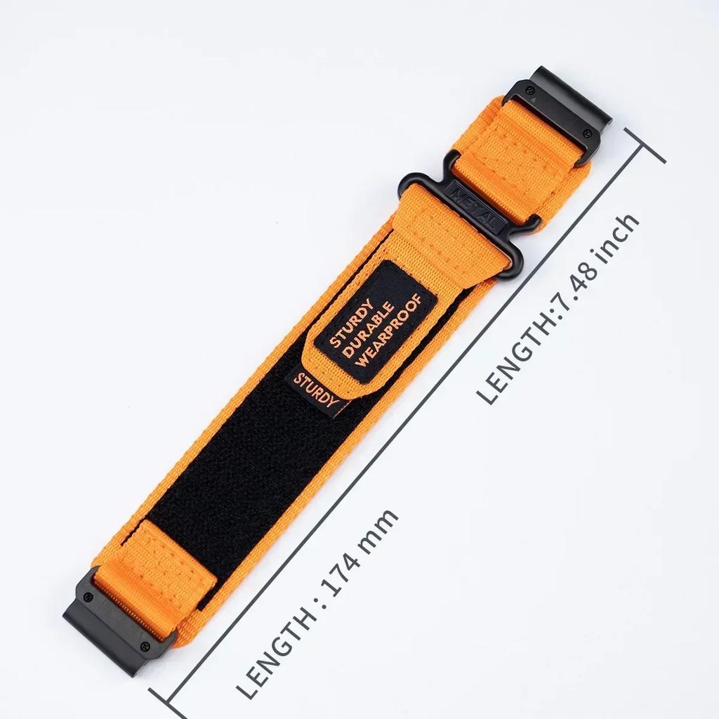 22 26mm Sports Quick Fit for Garmin Fenix Watch Band Super Rugged Nylon Woven Strap for Fenix5 5X Plus 7X 6 6X Pro 3 Forerunner