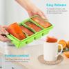 Large Capacity Rectangular Ice Cube Mold with Lid Stackable Freezer Trays for Bottles Beverages Long Cubes Mould Kitchen Items