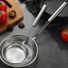 304 Stainless Steel Flat-Bottom Colander Hot Pot Fat Skimmer Spoon for Everyday Frying Steaming and Scooping Kitchen Tool