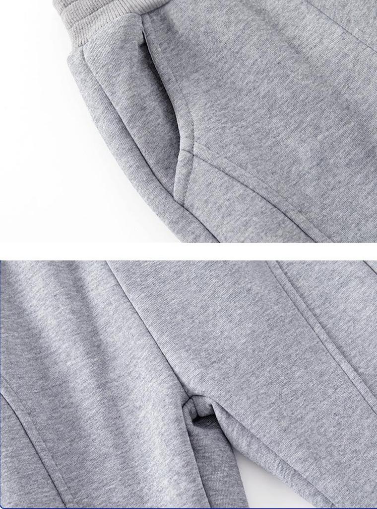 Pantaloni della tuta tinta unita da 280G per neonati e bambini - Primavera/Autunno, Stile coreano, Pantaloni lunghi alla moda e cool