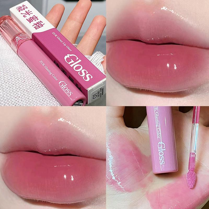 

ZUK Медовый зеркальный блеск для губ - Увлажняющий, увеличивающий объем, омолаживающий блеск для стеклянных губ.