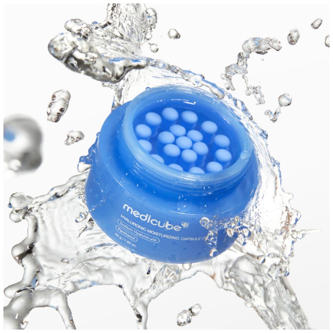 Medicube Hyaluronic Acid Capsule Cream Deep Hydration Barrier Repair Moisturizer 55g 1 Pack (55g)