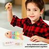 Fishbone Color Matching Game Montessori Inspired Kids Educational Toy Fine Motor Training 30 Flash Cards 18 Color Sticks