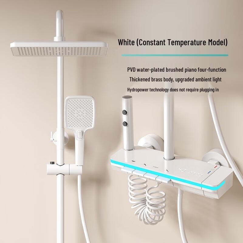 TLXT Wall-Mounted Piano Key Thermostatic Shower Set