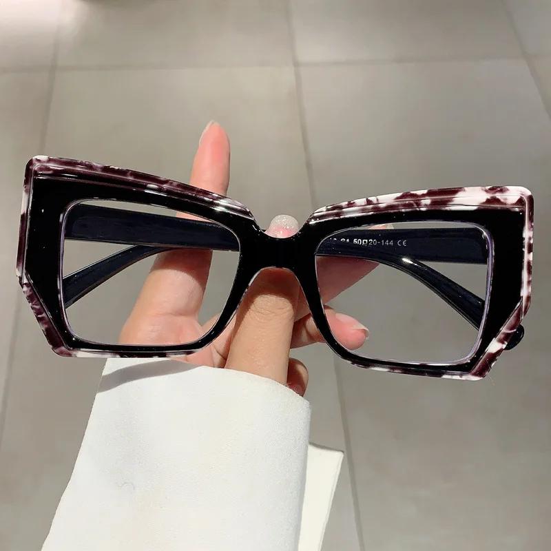 Anti Blue Light Optical Irregular Square Glasses Women Vintage Brand Designer Myopia Prescription Multicolour Eyewear Frame
