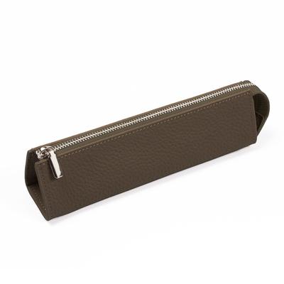 Federmäppchen für Echten Schreibstift Pinsel Mokka [Blanc Pomme] Damen, Leder, Schreibutensilien, Etui, Schachtel, bp-2013,