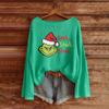 Women's Fashion Long Sleeve Christmas Snowman Snowflake Print Jacket Cardigan