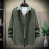 Promotional Fashionable Japanese Style Long Sleeve Pure Cotton Casual Shirt Youth Loose Outerwear Student Shirt Wear Resistant