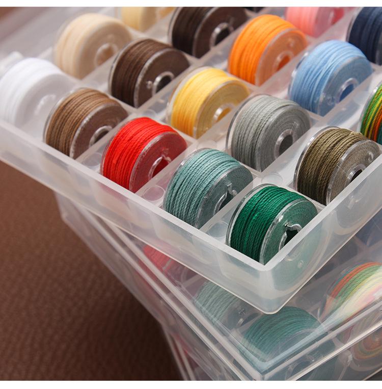 Set of 25 Colored Round Waxed Cords (130g) for Sewing, Beading & Weaving - 0.45/0.55/0.65mm