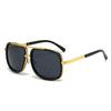 Mens Womens Double Bridge Luxury Driving Sunglasses Fashion Metal Frame UV Protection Sun Glasses for Travel Casual