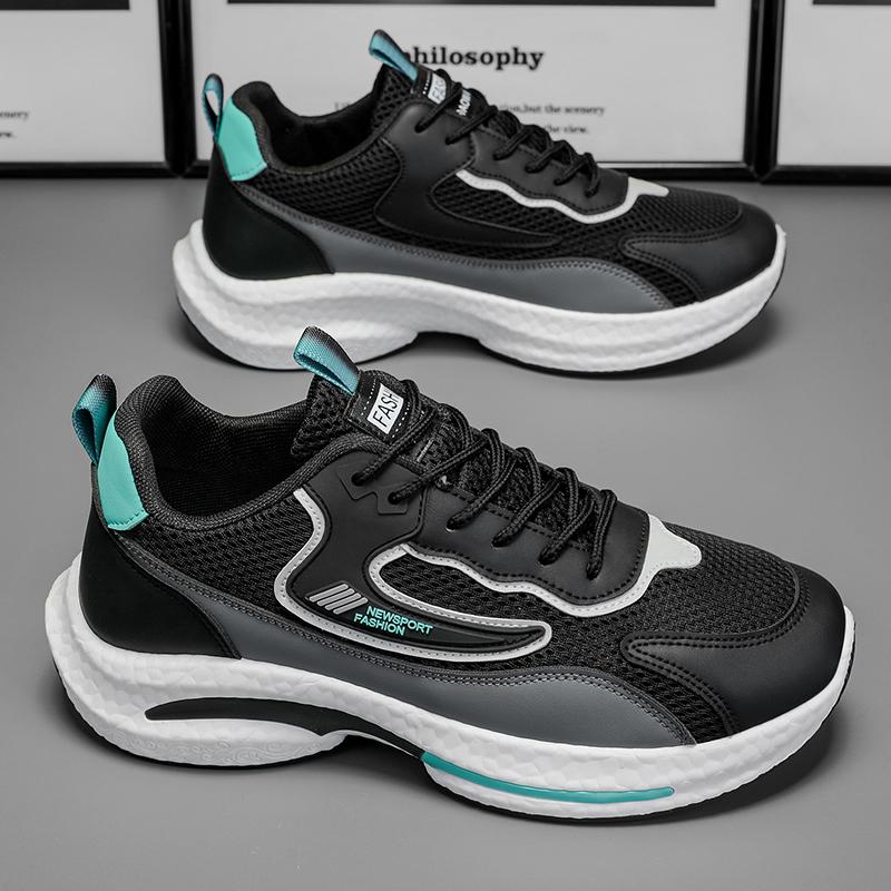 Men's sneakers four seasons mesh breathable soft sole non-slip comfort outdoor casual running shoes fashion student sports shoes