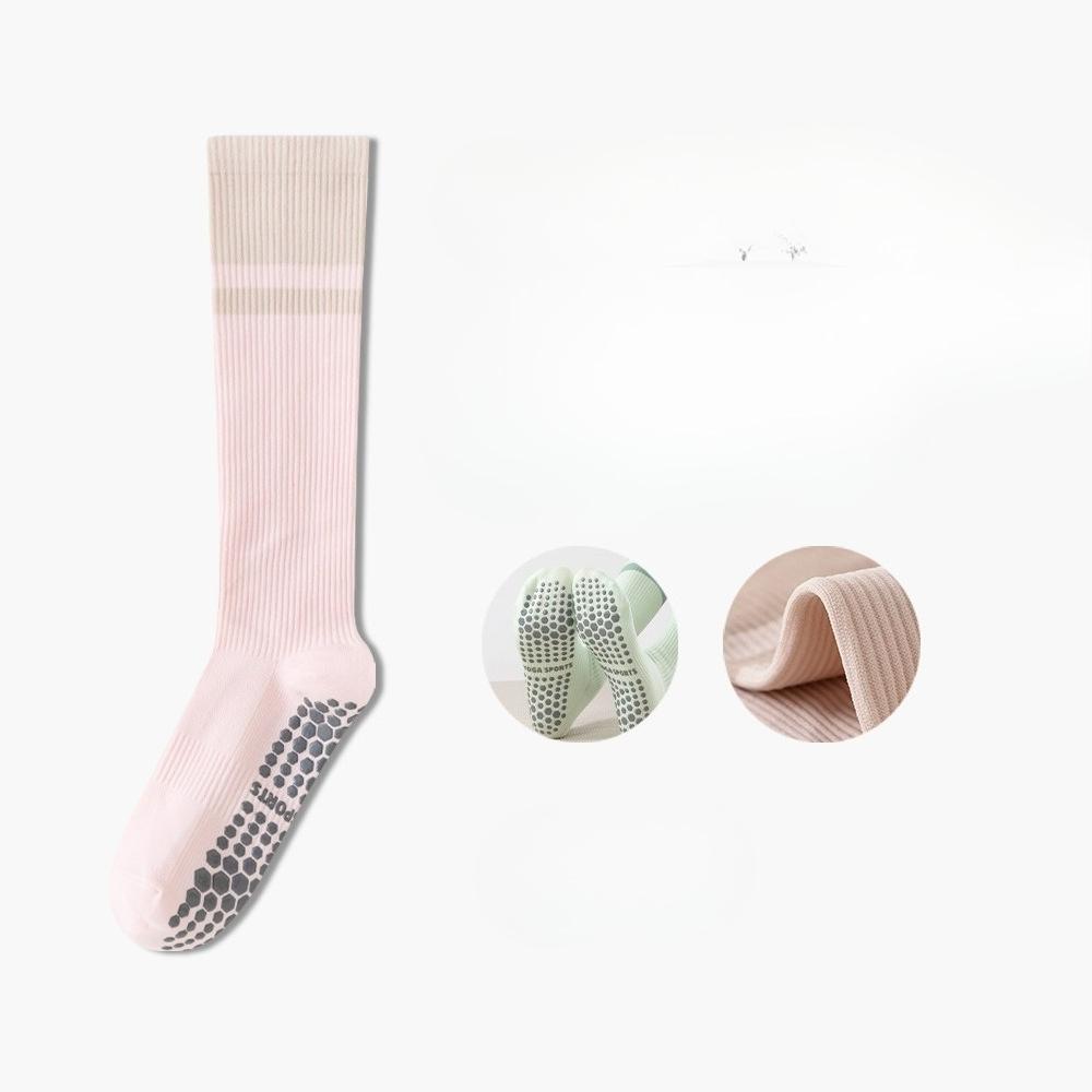 Yoga socks, women's calf pressure socks, anti-slip sports muscle energy socks, fitness Pilates, skipping rope compression socks