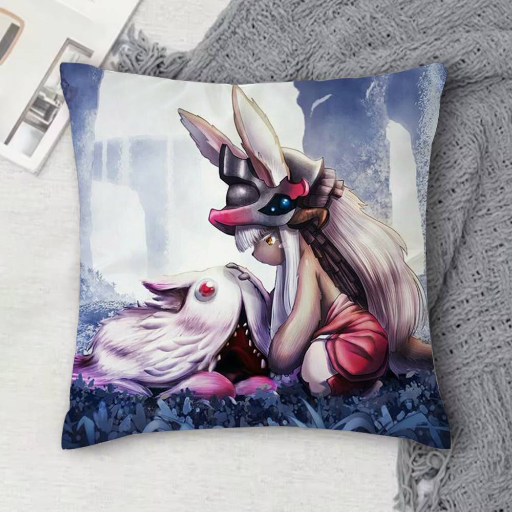 MMade In Abyss Doublesided Printed Square Decorative Cushion Cover for Sofa Living Room Home Decor