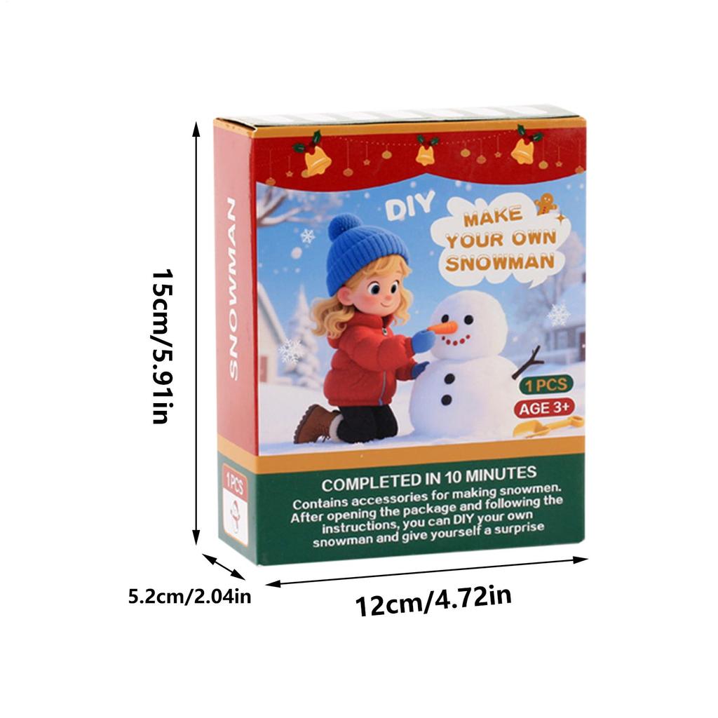 Build Your Own Snowman Kit DIY Snowman Craft Set Christmas Decorations with Accessories Winter Holiday Activity for Kids Teens
