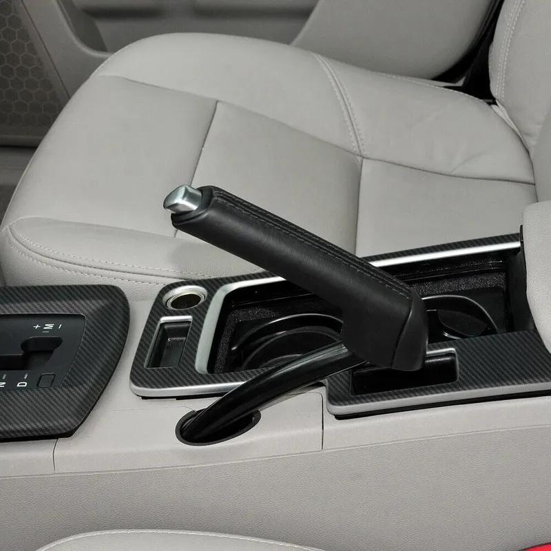 For Volvo S40 V50 C30 Interior Central Control Panel Door Handle 5D Carbon Fiber Stickers Decals Car styling Accessorie