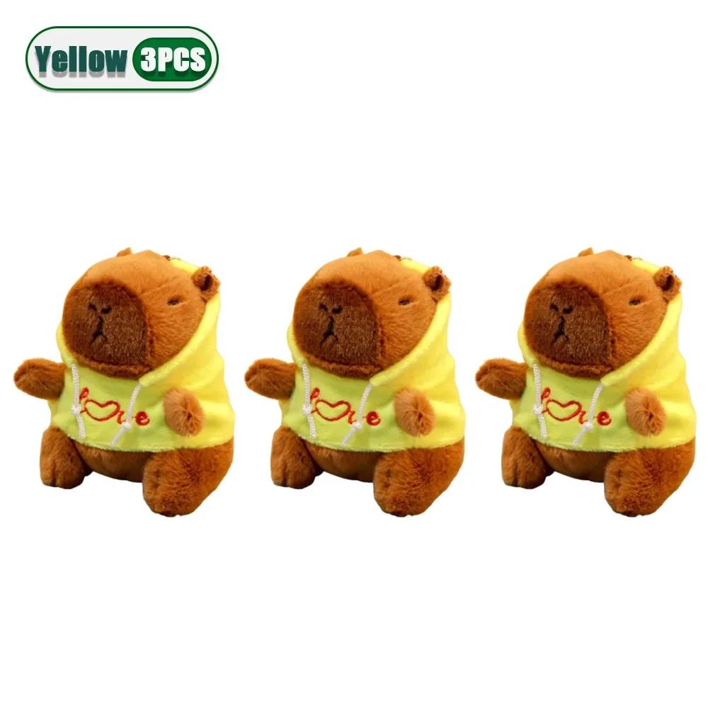 1-20PCS Capybara Plush Toy Keychain Water Pig Plush Doll for Backpack Hanging Christmas Gift Keychain Accesorios