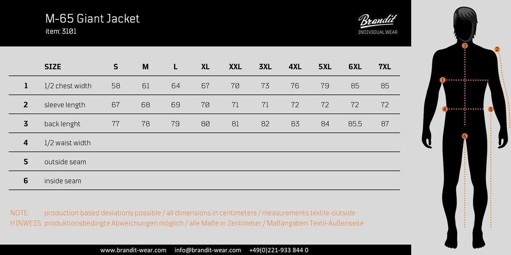 Демисезонная куртка Brandit M65 Giant (3101) blizzard camo