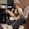 Thick Fleece Lined Lounge Pants Women Winter Warm Casual Wearable Sleepwear Plus Size