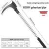 High Manganese Steel Double-Edged Sickle: Multi-Functional 1m Outdoor Brush Knife for Grass, Firewood, and Tree Cutting.