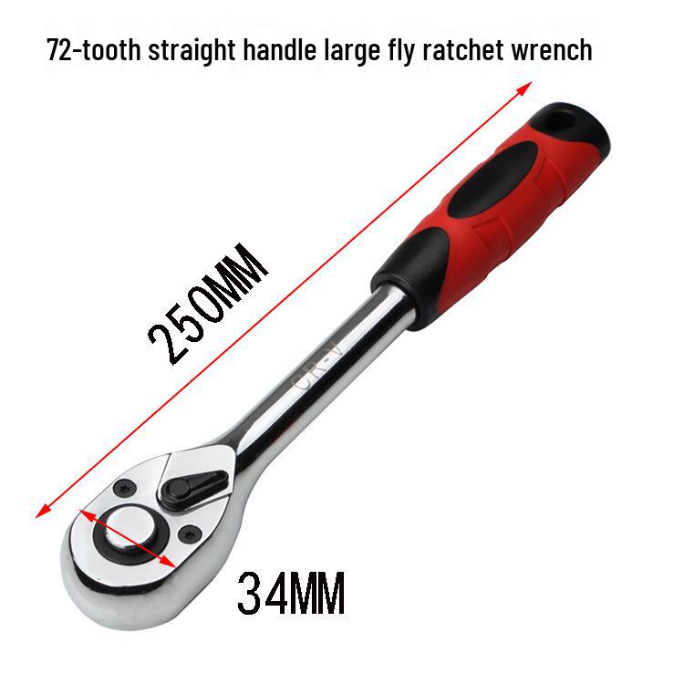 Automatic Two-Way Ratchet Wrench Set: 1/2" Large, Medium, Small - Ideal for Auto Repair & Hardware Tasks.