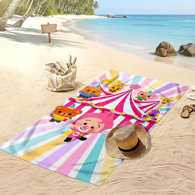 El Payaso Plim Plim Beach Towel, Soft Absorbent Quick‑Dry Towel for Beach Pool Swimming Travel Home