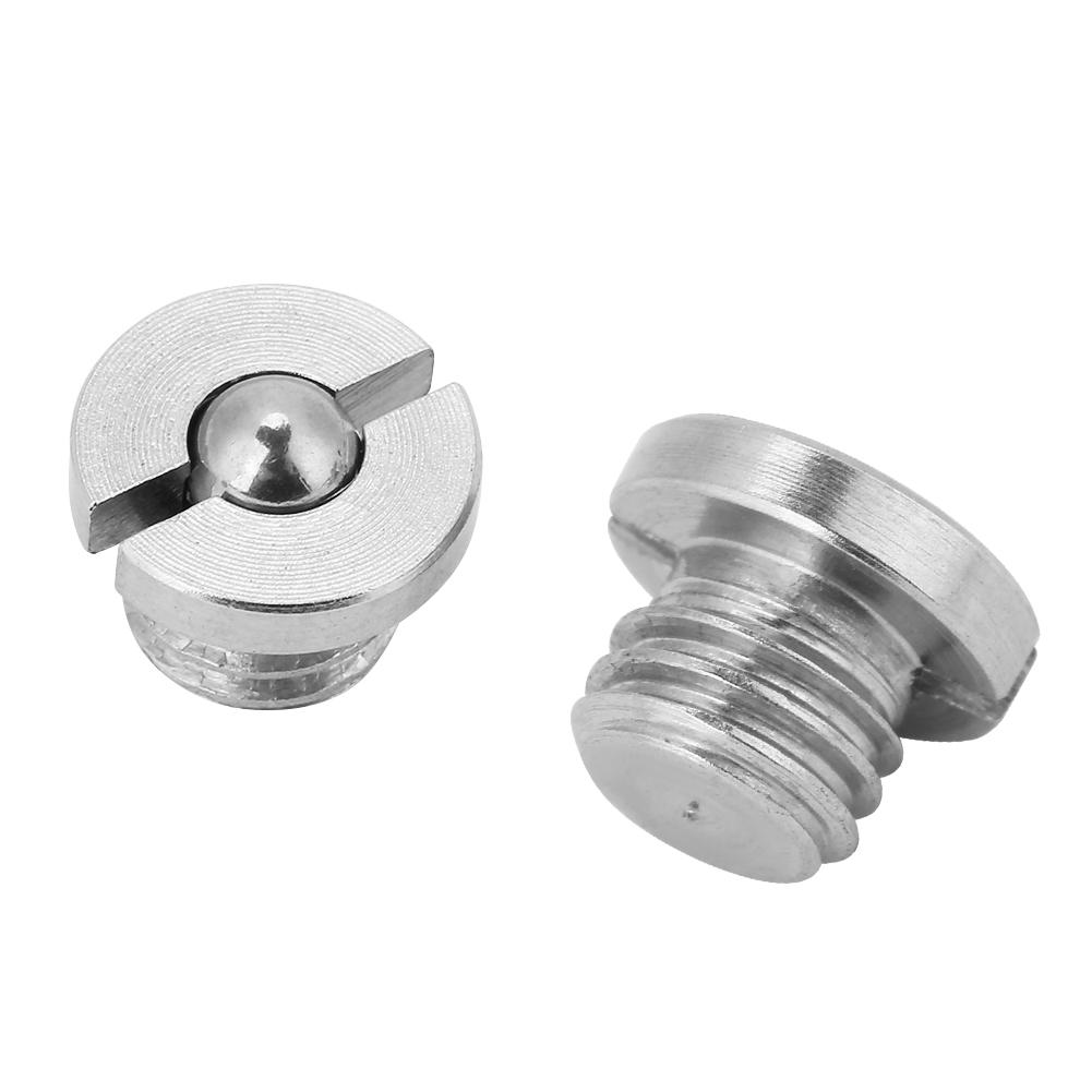 5pcs Screw Threaded Stainless Steel Flanged Ball Spring Plungers Set (M5*5)