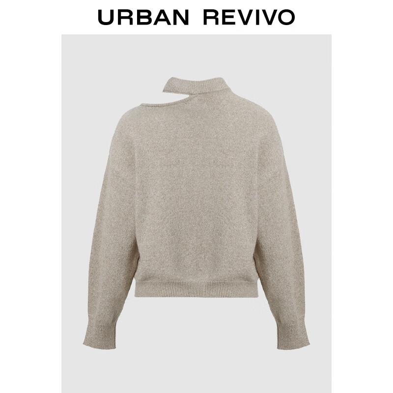 UR Women's Cropped Knit Top with Cut-Out Shoulder