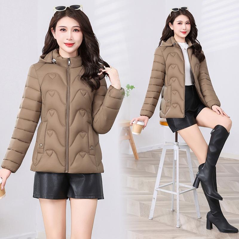 Down cotton-padded clothes women's short winter new fashion slim-fitting cotton-padded clothes mother's temperament cotton-padded jacket