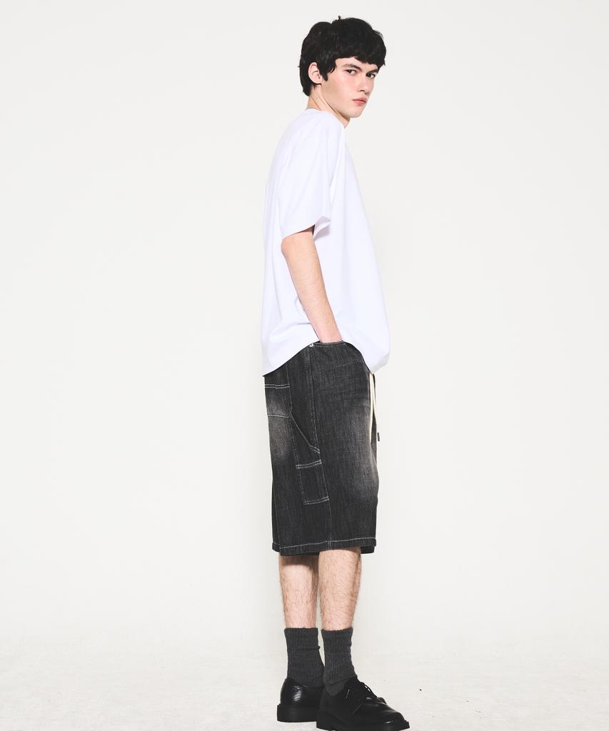 Eonoideu Utility Bermuda Carpenter Denim Shorts Lq7Du476_Black
