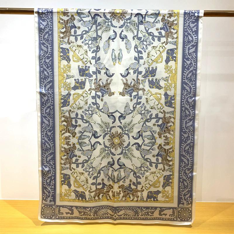 New Hangzhou 100% Natural Real Silk Scarf Women Bandana long Scarves Wrap Kerchief Luxury High Quality Hijab Echarpe pashmina