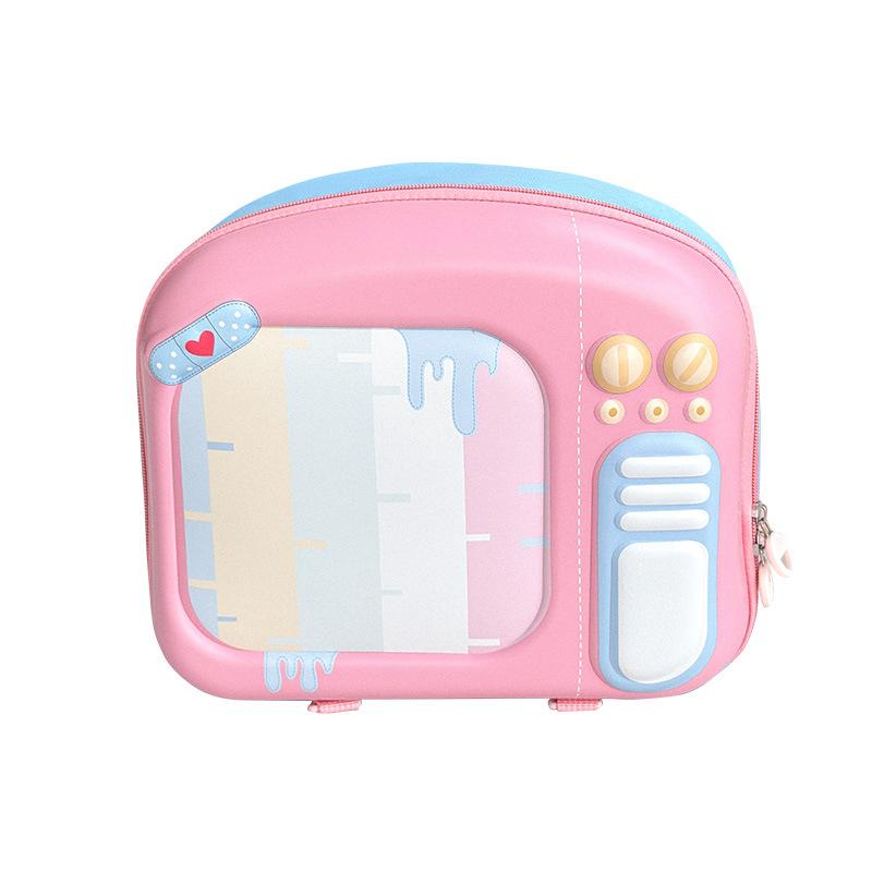 School BagsNew hard shell children's bag foreign style cute TV 3D three-dimensional eggshell school bag children's back