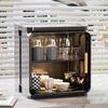 Dustproof Desktop Cup Storage Rack Multi functional Drain Cup Rack Kitchen Cupboard  Bathroom