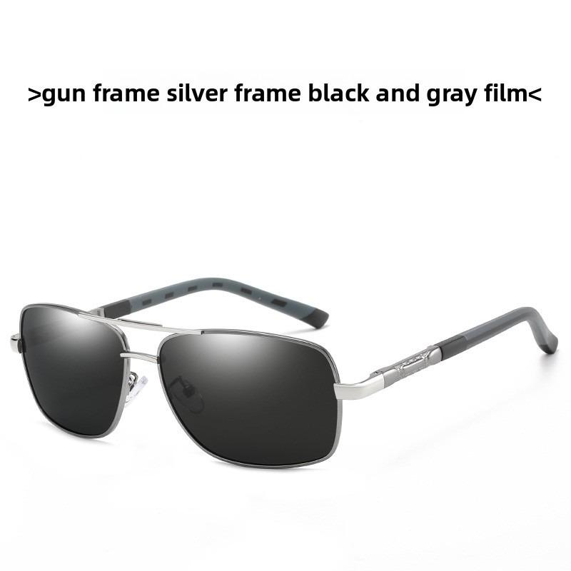 

65-23 New glasses men s polarized sunglasses double beam degree myopia prescription customization -0.50-1.00 polarized light 0