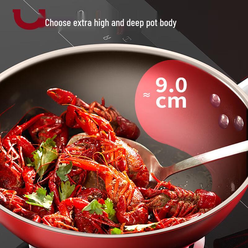DUMIK 30CM Titanium Non-stick Wok