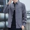High end pure cotton long sleeved workwear shirt men's jacket spring autumn casual shirt men's top