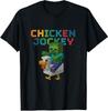 Chicken Jockey Zombie Pixel Funny Apparel Design Unisex T-Shirt