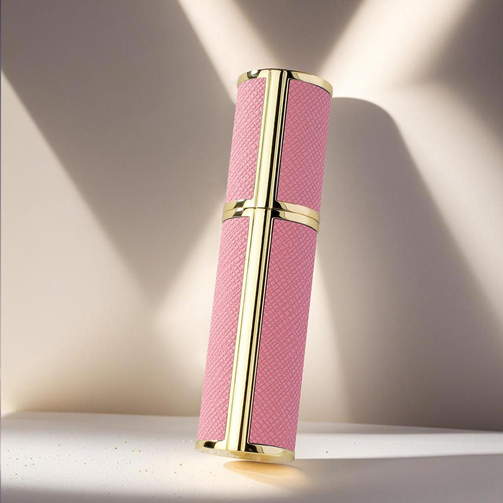 Luxury 5ml Travel Perfume Bottle with Leather Base - Leak-Proof Spray Design