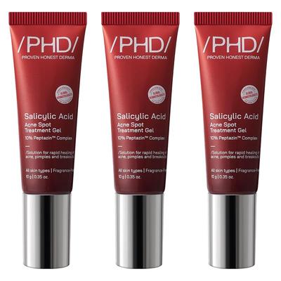 /PHD/ Salicylic Acid Acne Spot Treatment Gel 10g Pack of 3 | Fast-Acting Pimple Remover & Clear Skin Gel