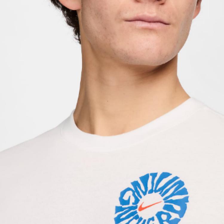 Nike Dri-Fit Round Neck Pullover Lightweight Breathable Short Sleeve T-Shirt Men Tops Summit-White FZ8064-121