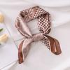 70Cm Simulated Silk Printing Silk Scarf Women's Small Square Scarf Spring and Autumn Thin Versatile Suit Shirt Temperament Fashion Scarf
