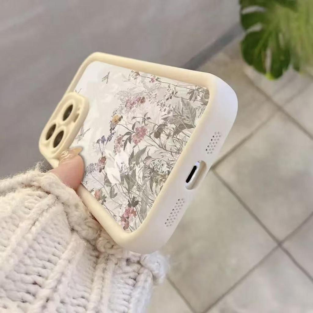 White Floral iPhone Case for iPhone 13/14/15 Pro/16 Pro Max/17